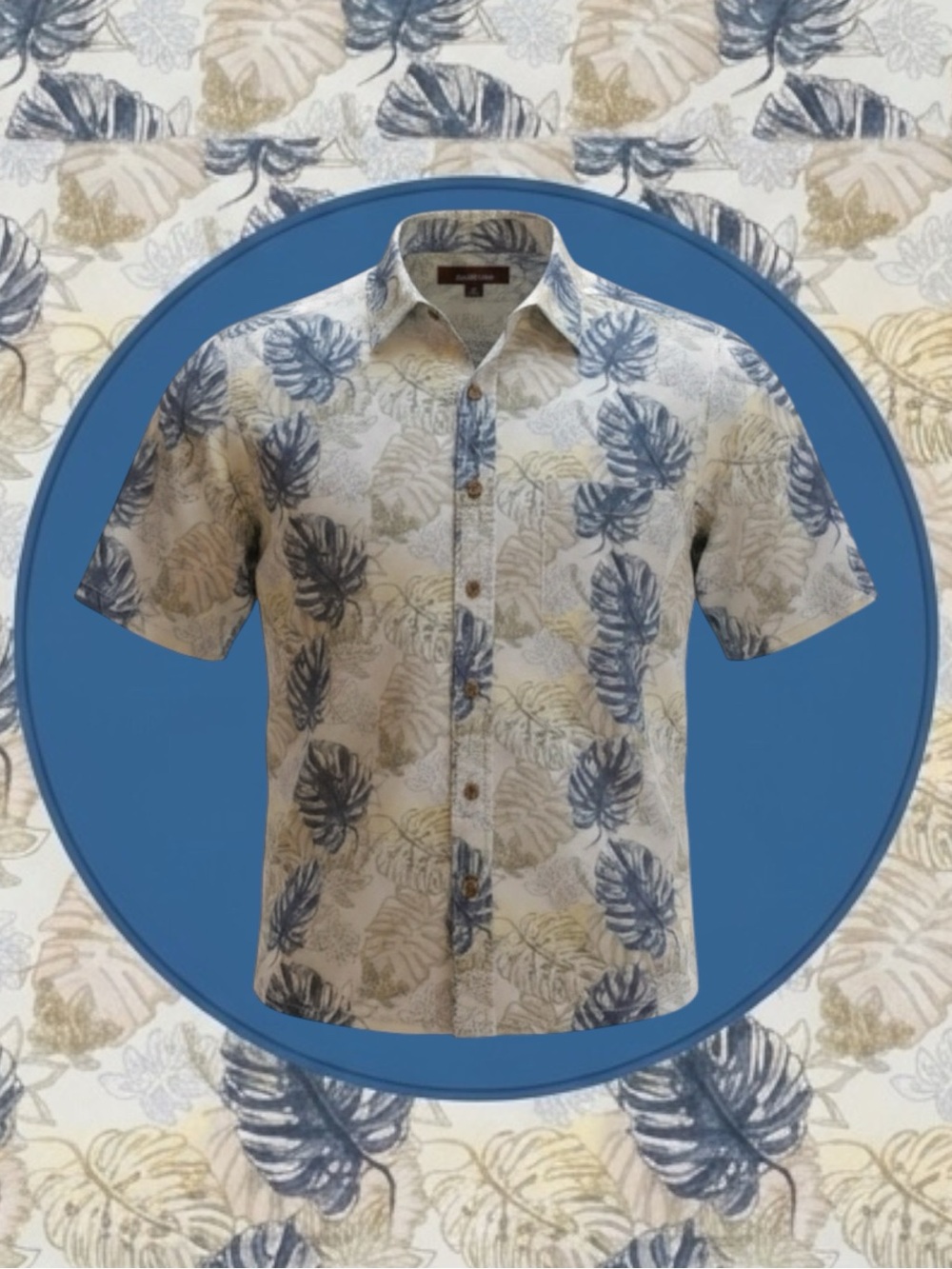 Croft & Barrow 100% Cotton Coastal Eclectic Grandpa Vacation Festival Shirt M